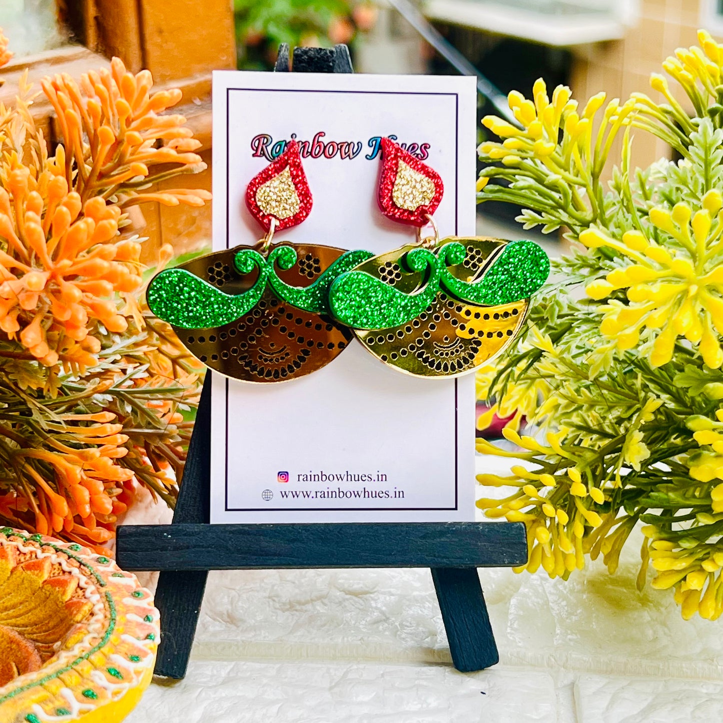 Diwali Diya Earrings