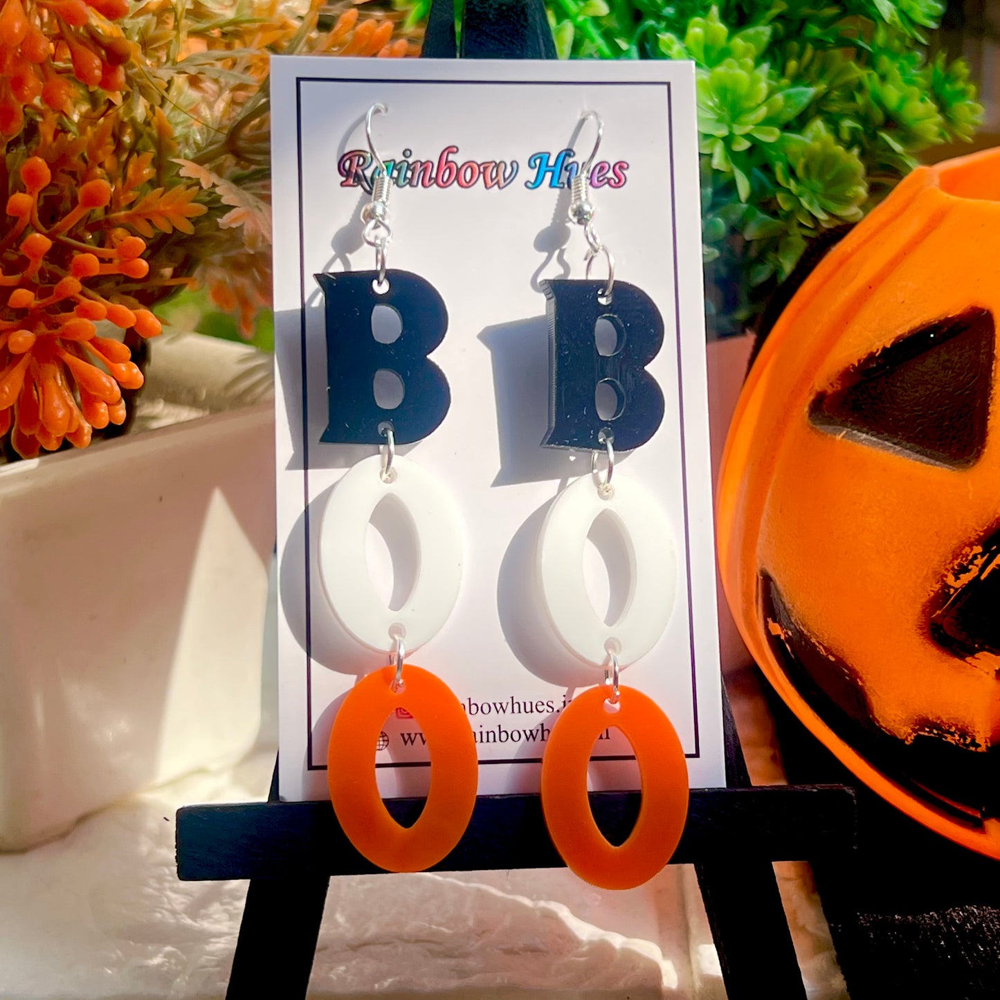 Boo Halloween Earrings