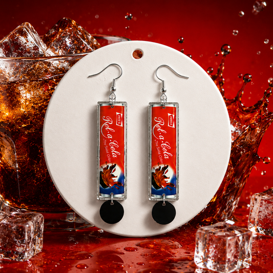 rola cola candy sweet earrings