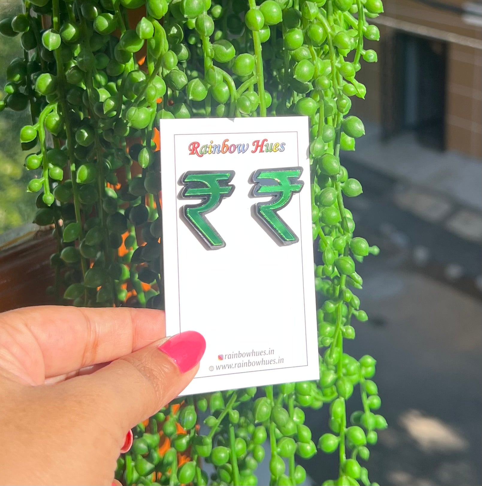 rupees paisa earrings