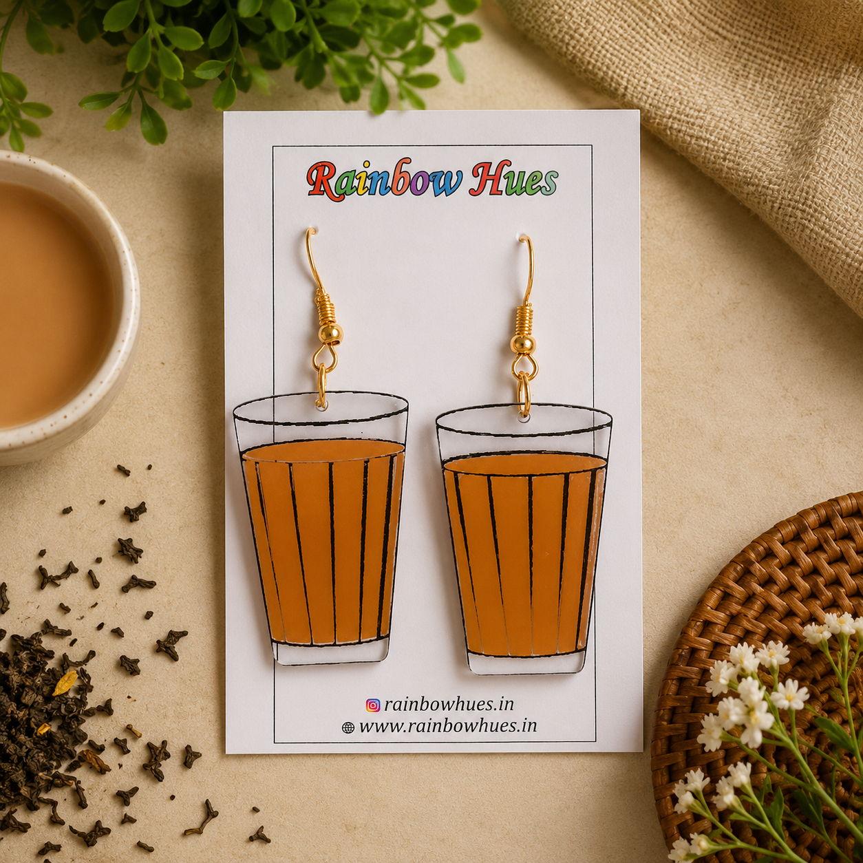 Chai Glass Earrings