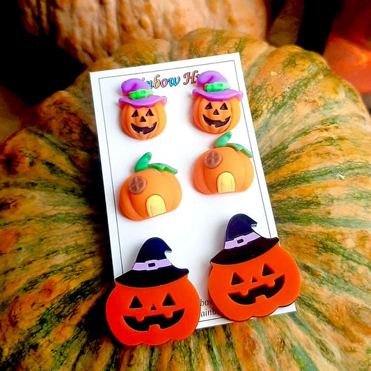 Pumpkin Studs earrings