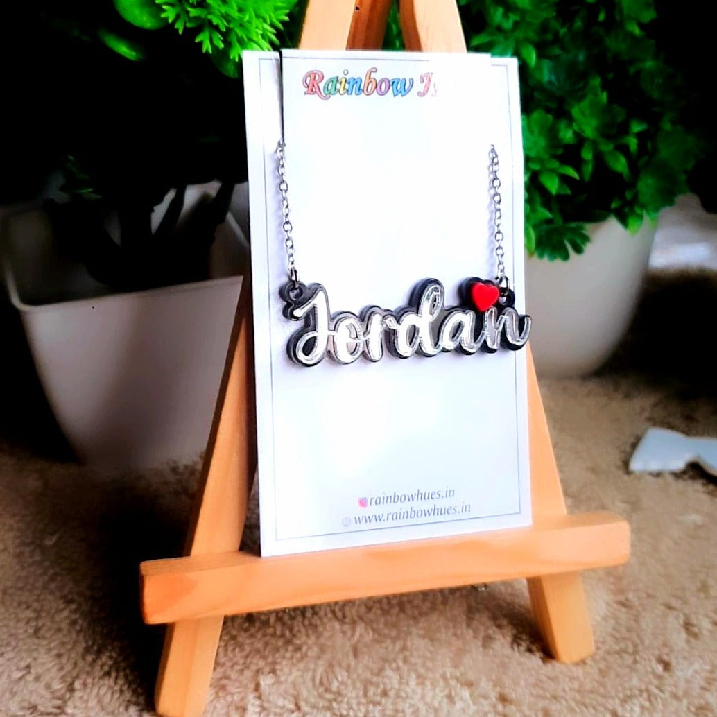 Customised Name Necklace – Rainbow Hues