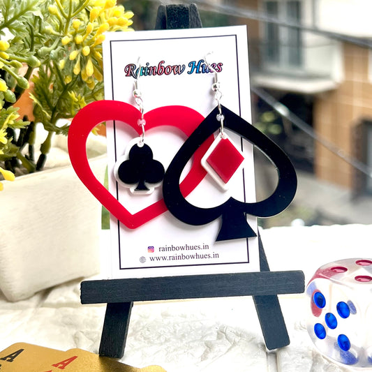 Poker Earrings