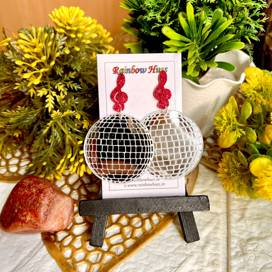 Disco Ball Party New Year Earring