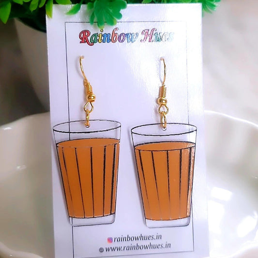 Make a bold statement with these stunning Chai Glass Earrings! Crafted with intricate details, these earrings will add an eye-catching touch to any look. Perfect for making an unforgettable impression, these earrings will surely be admired all the Chai Lovers