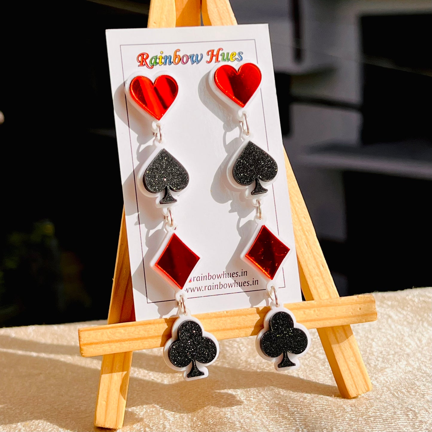 Poker Earrings