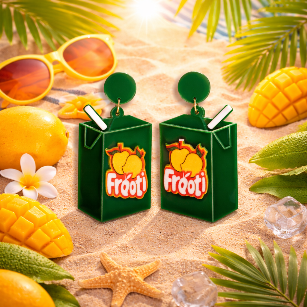 frooti summer drink earrings
