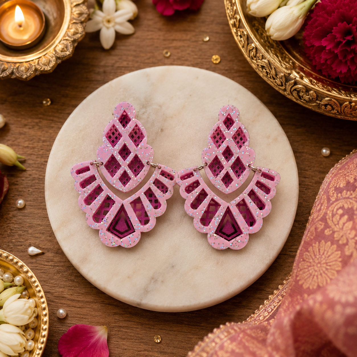 Festival festive earrings