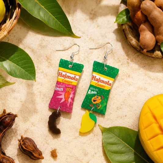 Hajmola candy earrings