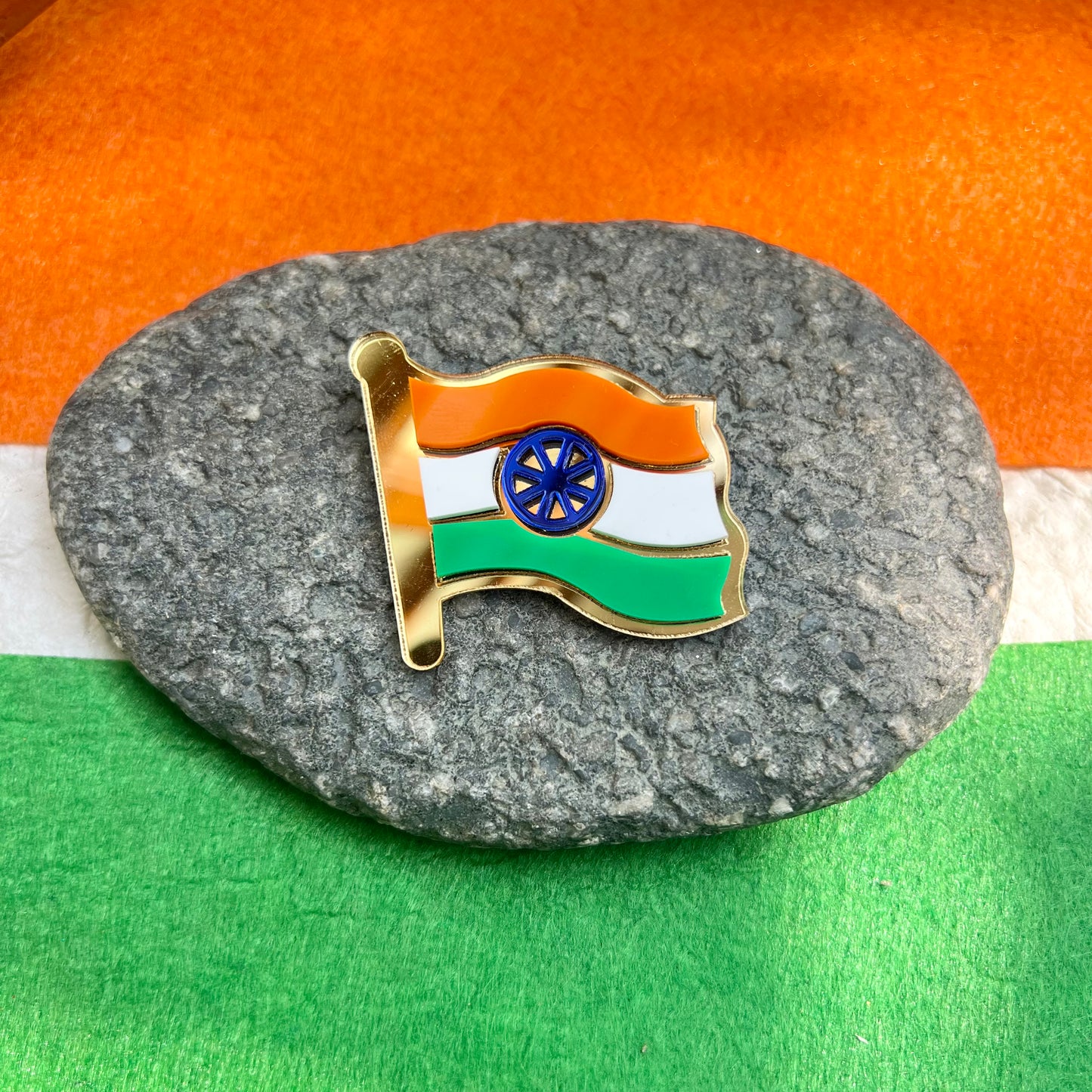 India Flag Brooch