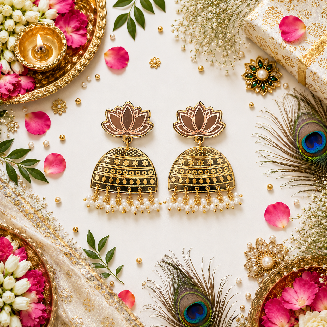festival festive earrings