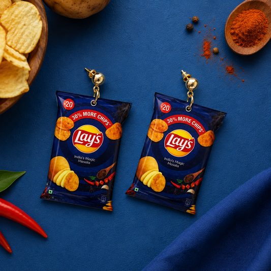 lays chips earrings