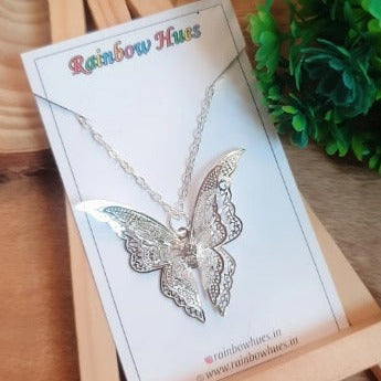 Be the belle of the ball with this beautiful Fairy Butterfly Necklace! Made of high-quality materials, this dainty cutout butterfly necklace will effortlessly add glamour and style to any outfit. A perfect addition to your jewelry collection, this necklace is sure to make you look and feel like a million bucks!
