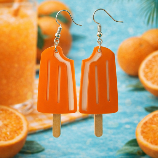 Orange Candy summer earrings