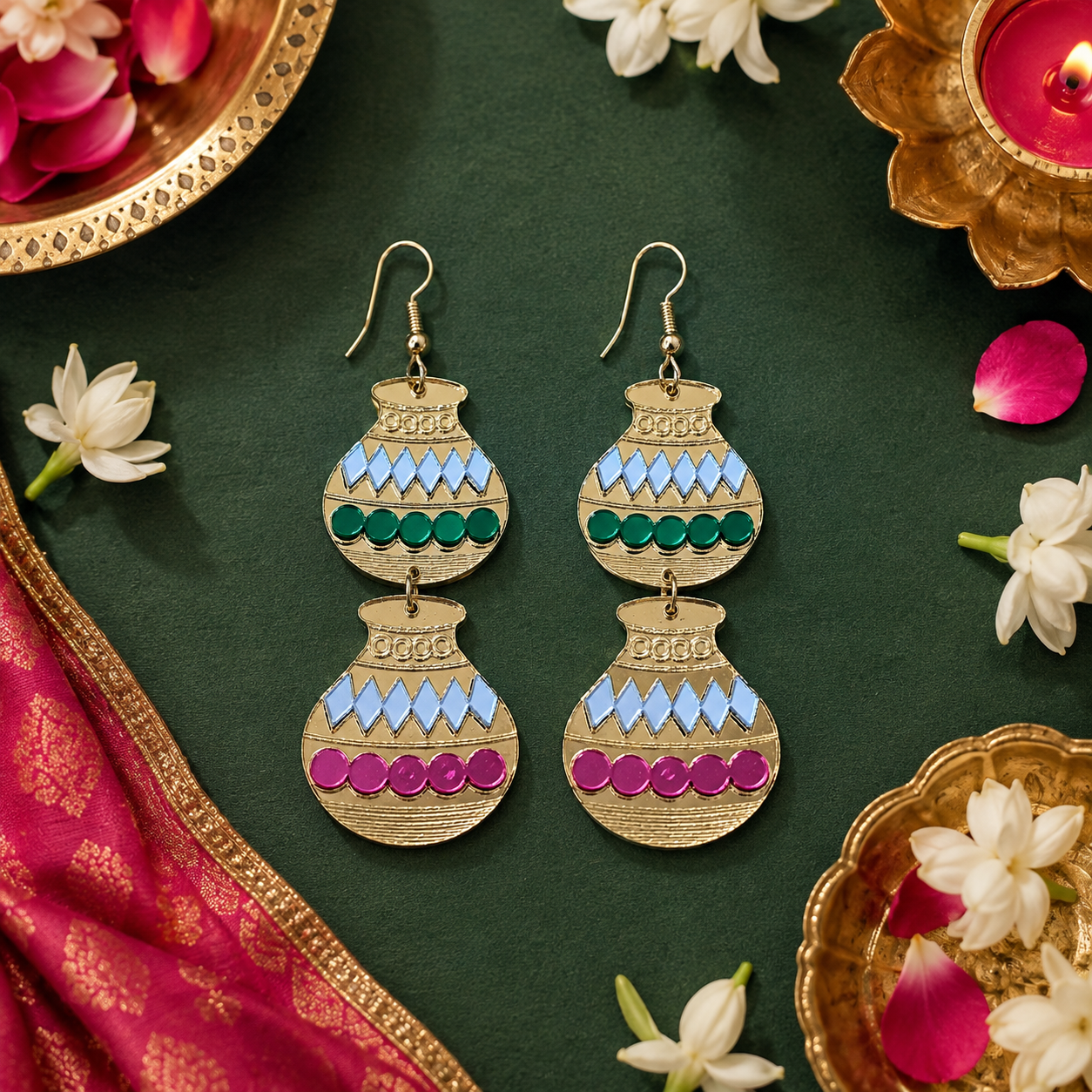 festival festive earrings