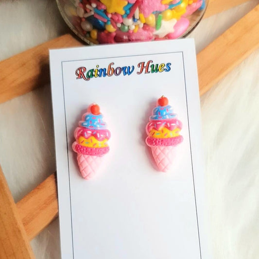 Treat yourself to a delicious piece of jewelry with these Strawberry Sundae Stud Earrings! Deliciously playful and bubbly in style, spice up any outfit with these fun and unique earrings. Flaunt your love for sweets in the most stylish way possible!