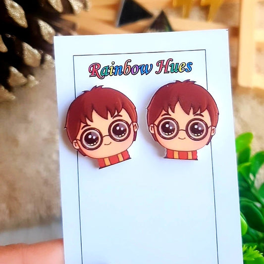 These Harry Potter Face Stud Earrings are a must-have for fans of the beloved series. Crafted from lightweight, durable acrylic, they offer a comfortable and stylish way to show off your fandom. Get ready to charm everyone in the room with this cute and unique accessory!